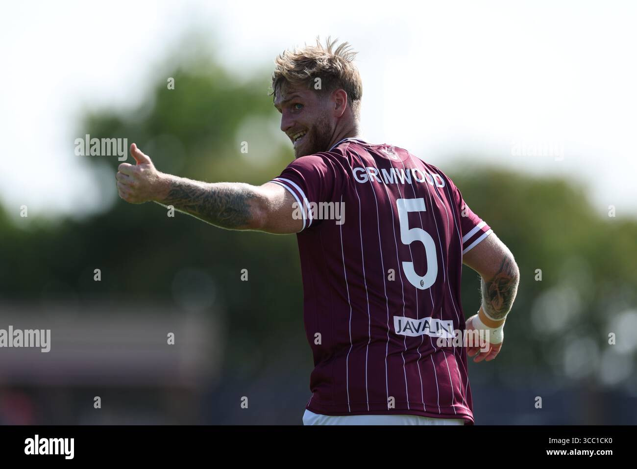 Joe Grimwood, of Chelmsford City gives a thumbs up to Shiloh Remy, of ...