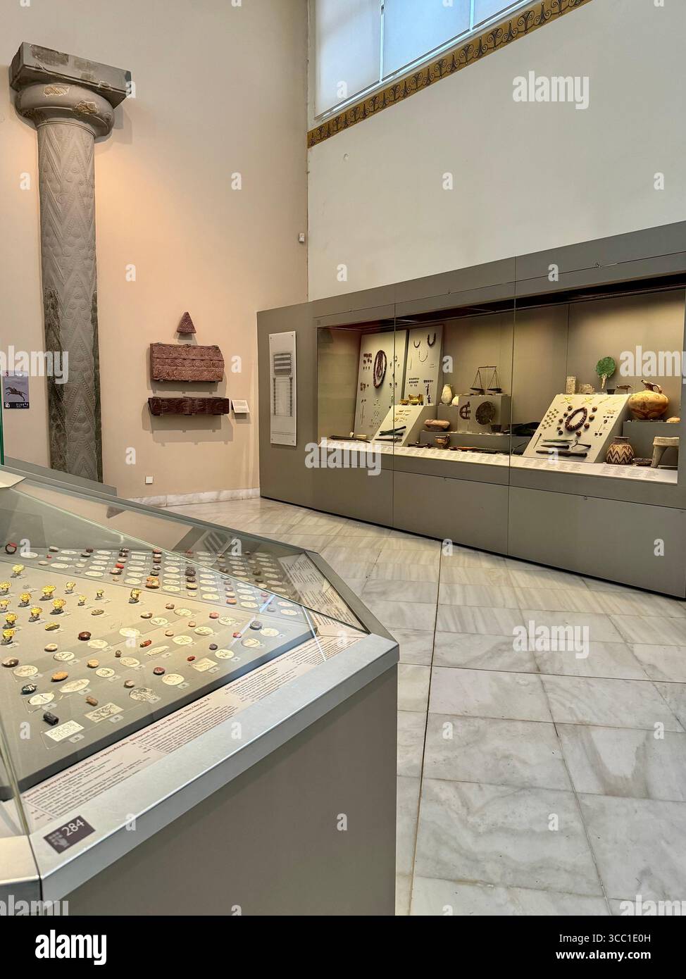 Interior views of the National Archaeological Museum in Athens, Greece, showcasing ancient Greek artifacts and architectural features. - Smartphone Captured Stock Image Interior views of the National Archaeological Museum in Athens, Greece, showcasing ancient Greek artifacts and architectural features. - Smartphone Captured Stock Image