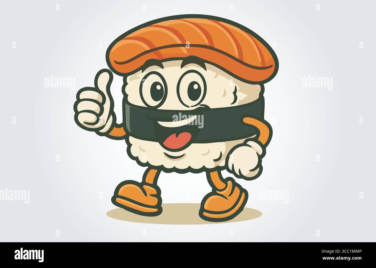 Cute cartoon sushi roll Stock Vector Images - Alamy