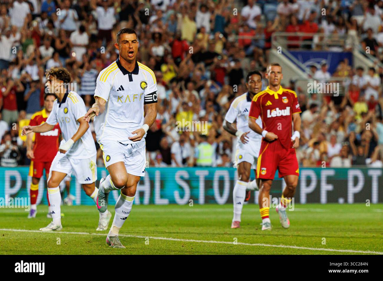 El Ronado Rio Cristiano Ronaldo seen celebrating after scoring goal during Friendly ...