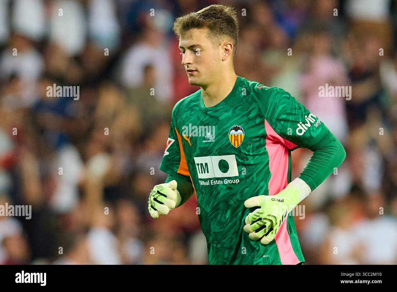 VALENCIA, SPAIN - AUGUST 9: Julen Agirrezabala Goalkeeper of Valencia ...