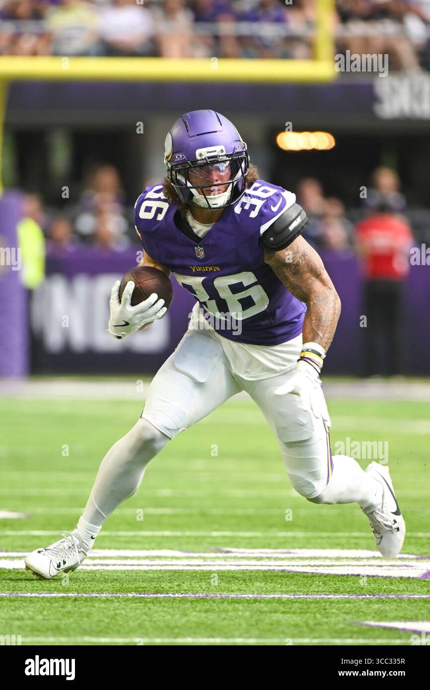 Zavier Craig Riley Minnesota Vikings running back Zavier Scott (36) runs with the ball ...