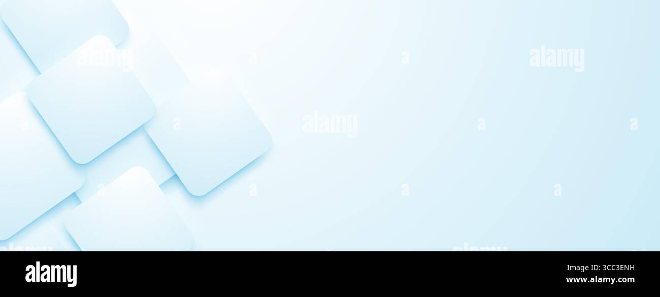 Soft, layered light blue rectangles create a calming abstract background with subtle depth and texture. Stock Vector