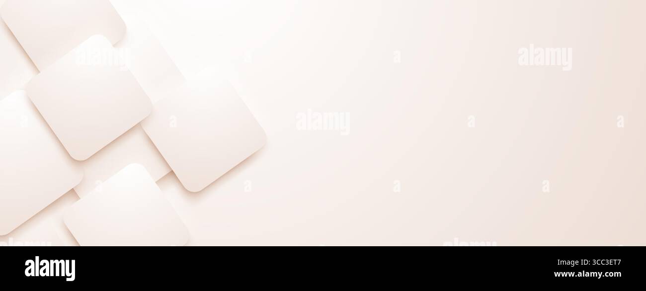 Soft white rounded rectangles overlap, creating a layered, abstract ...