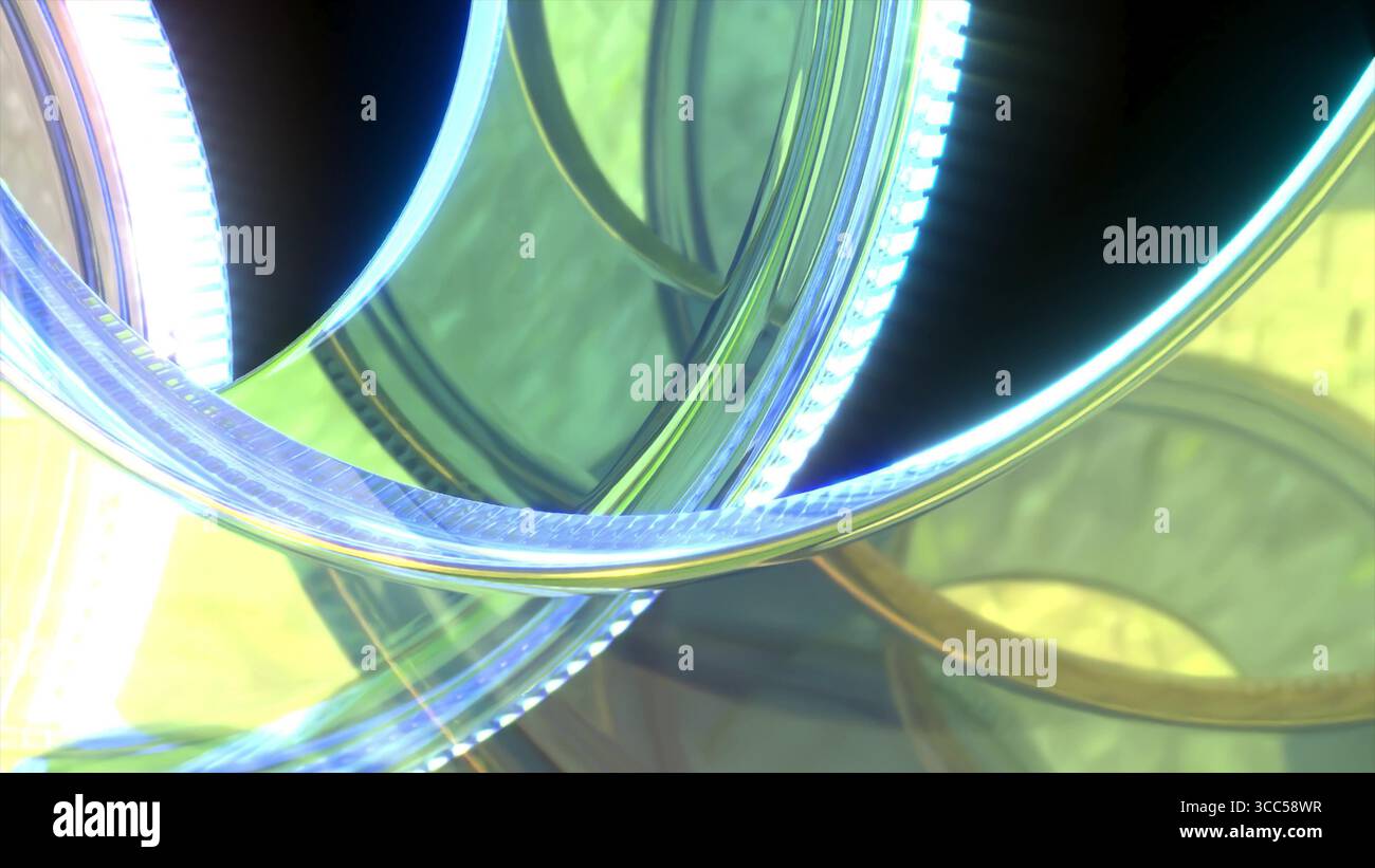 Colored Lenses Glass On Black Bg 3d Render Stock Photo Alamy