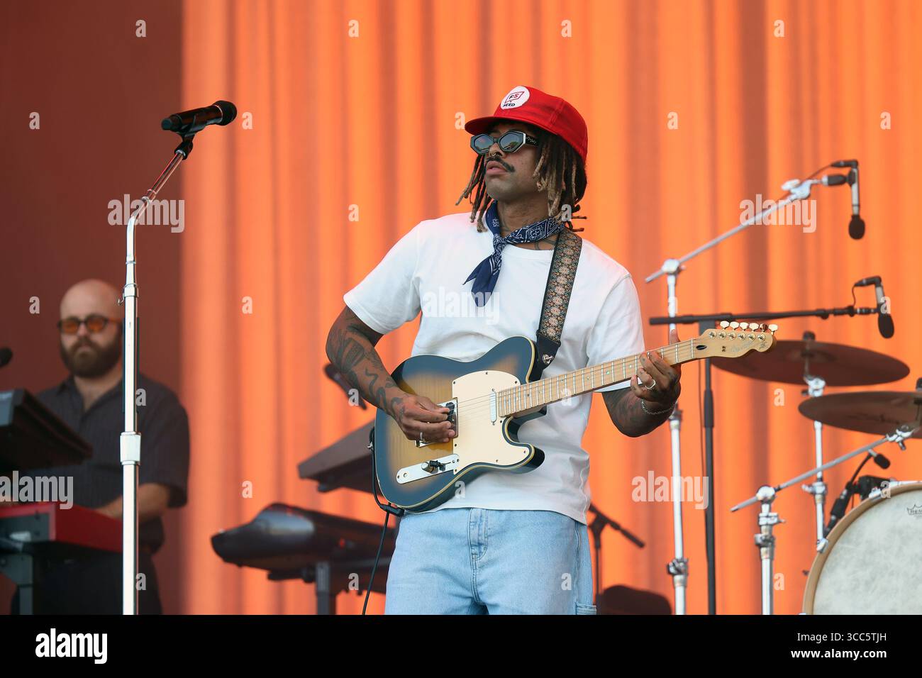 Australian rock band Ocean Alley performs at Sziget Festival 2025 in Budapest, Hungary Stock Photo