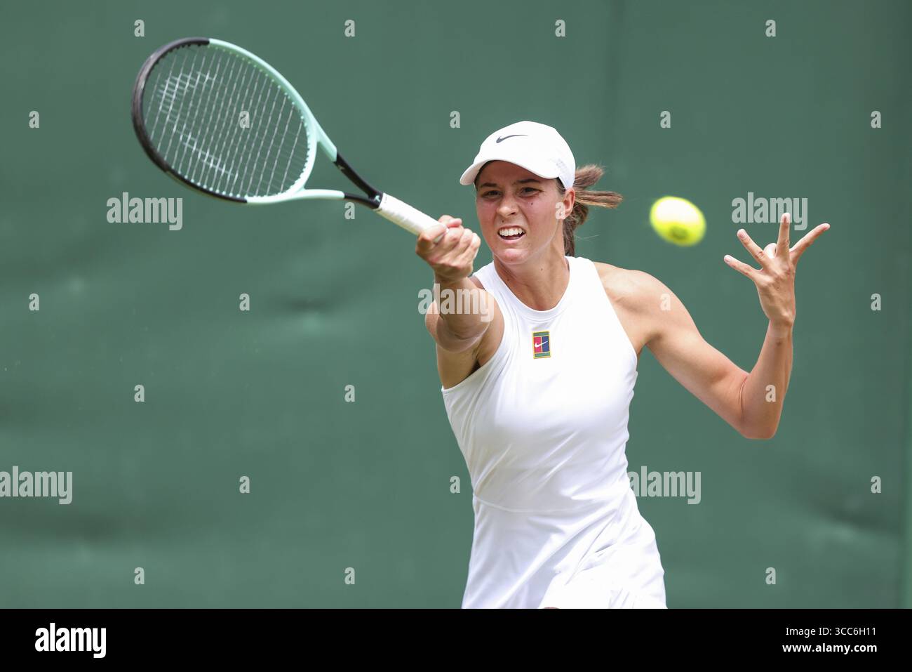 Austrian junior tennis player Lilli Tagger (AUT) in action at the 2025 ...
