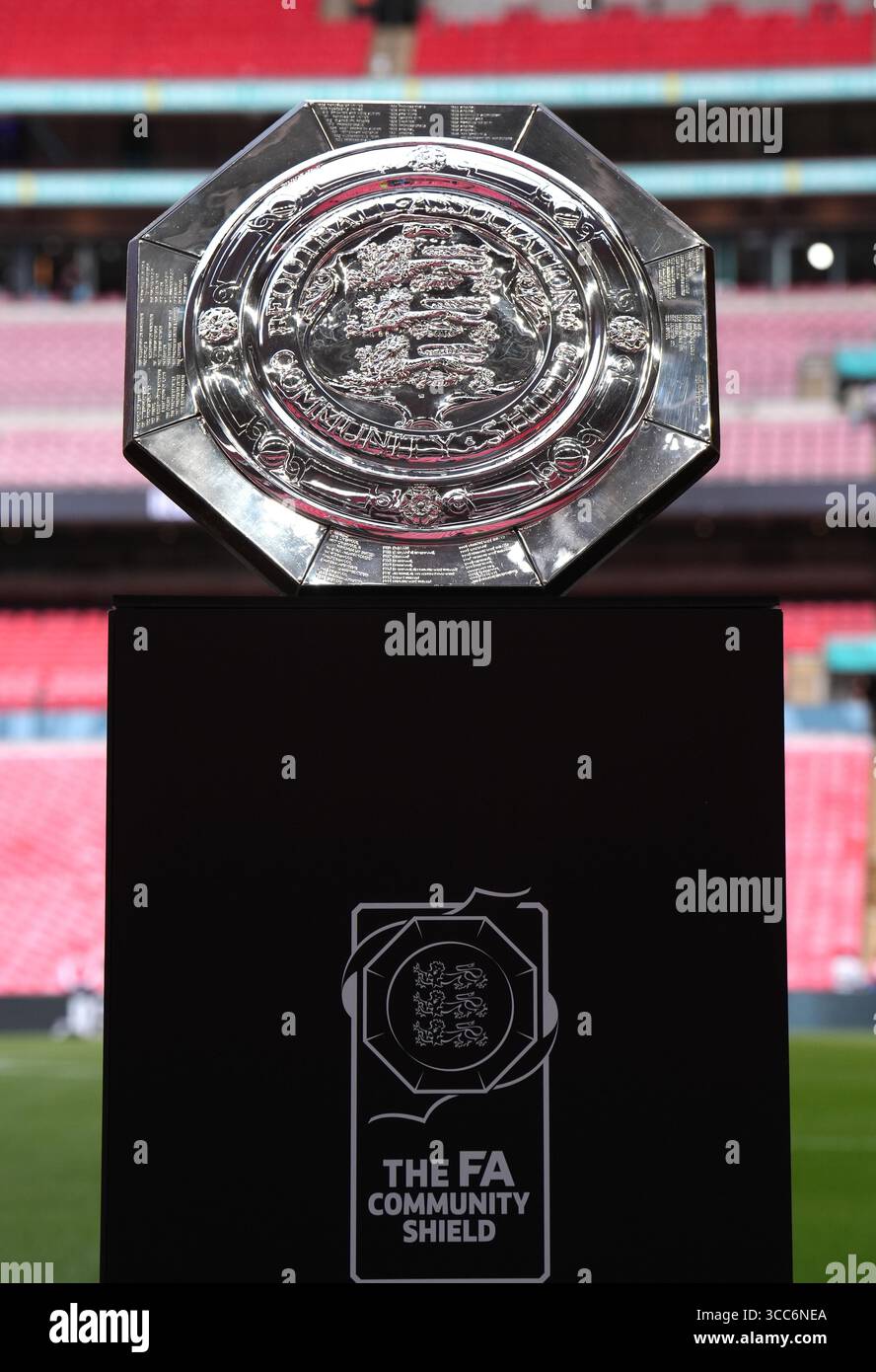 Community Shield The FA Community Shield on display before the FA Community Shield match ...