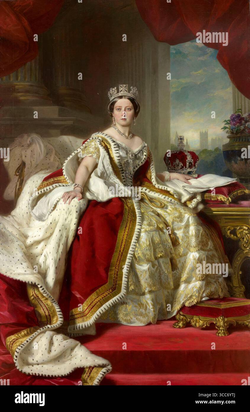 Franz xaver winterhalter queen victoria hi-res stock photography