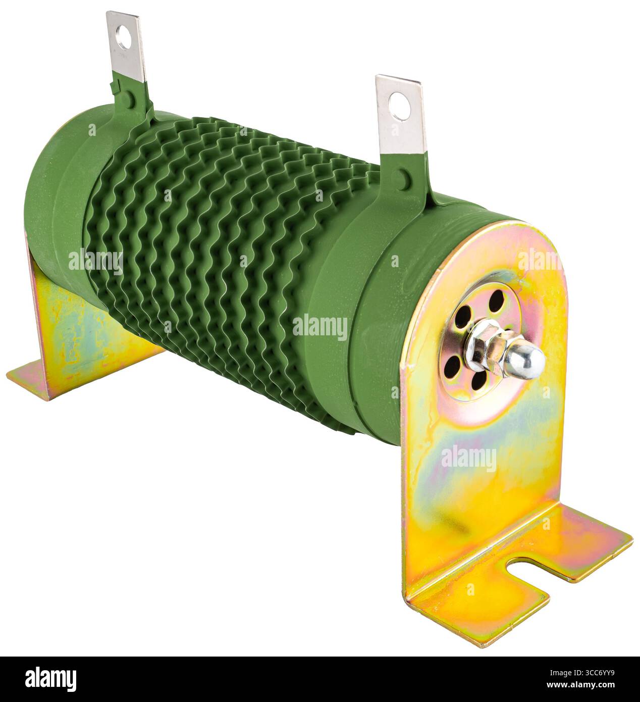 Ballast, load resistor, often used in combination with hybrid charge controllers for wind turbines and solar panels. Stock Photo