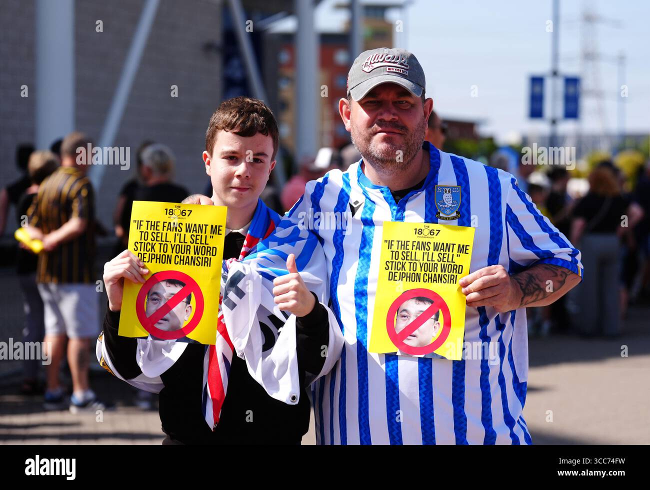Swfc Protesting Sheffield Wednesday fans protest against club owner Dejphon Chansiri ...