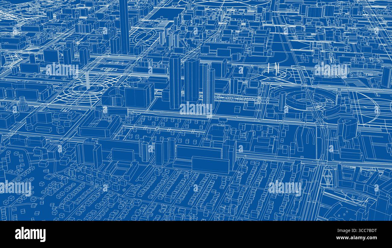 Urban Blueprint Design Stock Vector Image & Art - Alamy