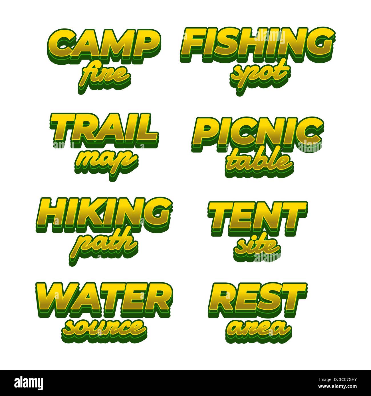 Outdoor activities site Stock Vector Images