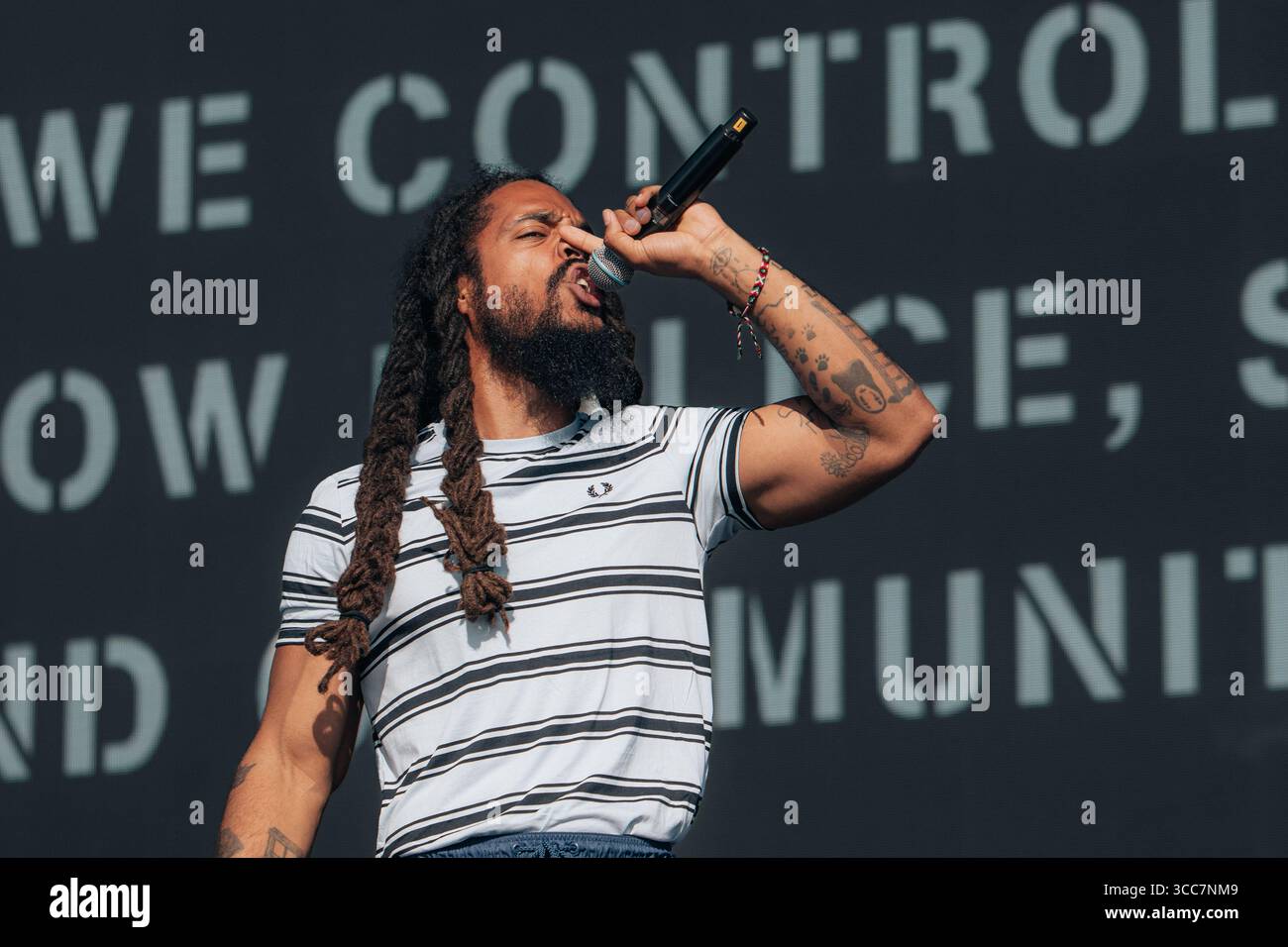 Newquay, Cornwall, UK. 10/08/2025. Bob Vylan live concert at ...