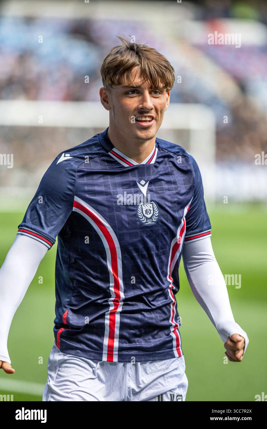 FINLAY ALLAN, professional football player, currently playing for Dundee FC. Image taken during a pre match training and warm up session Stock Photo