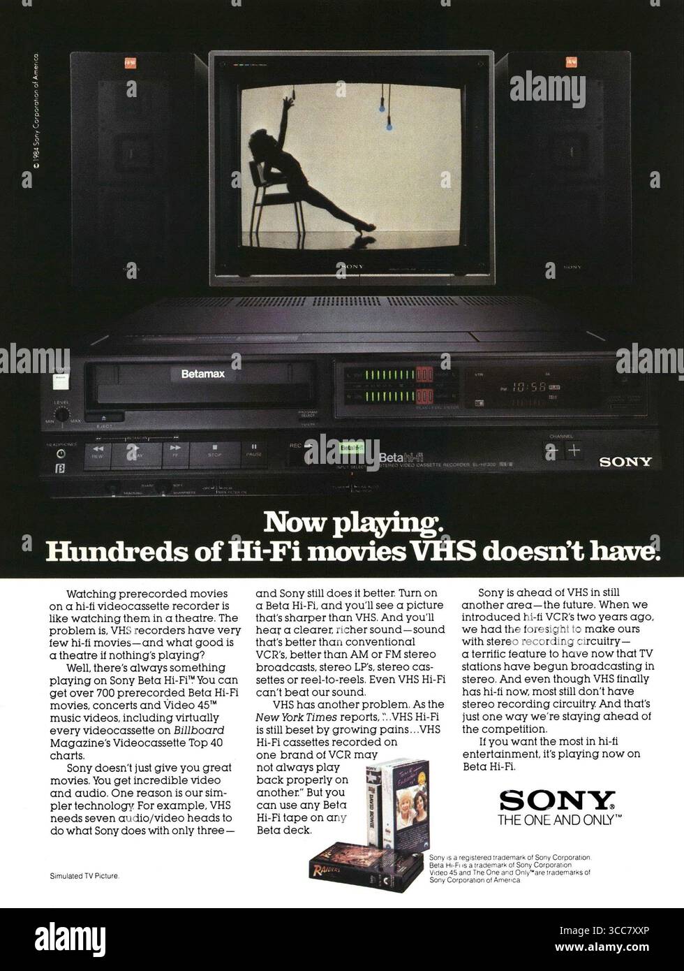 Sony betamax hi-res stock photography and images - Alamy