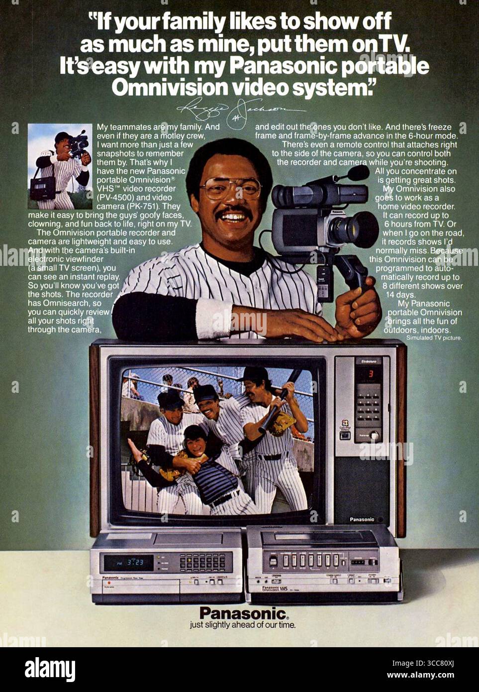 1982 Panasonic Portable Omnivision VHS Video system,recorder and camera ...