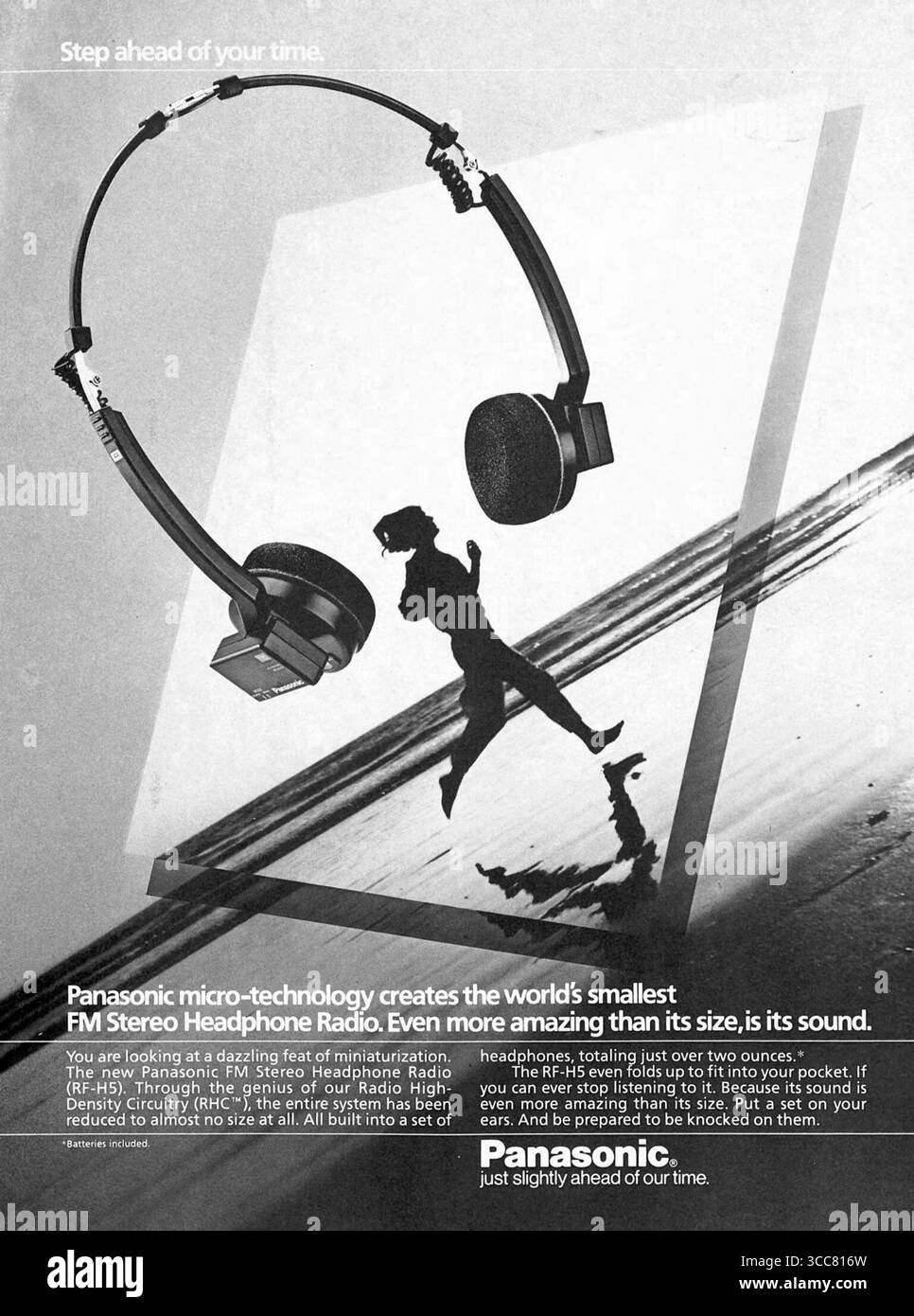 Casque Stéréo Vintage Panasonic RF-60 - Années 70 - FM - NON TESTÉ (pour Pièces)