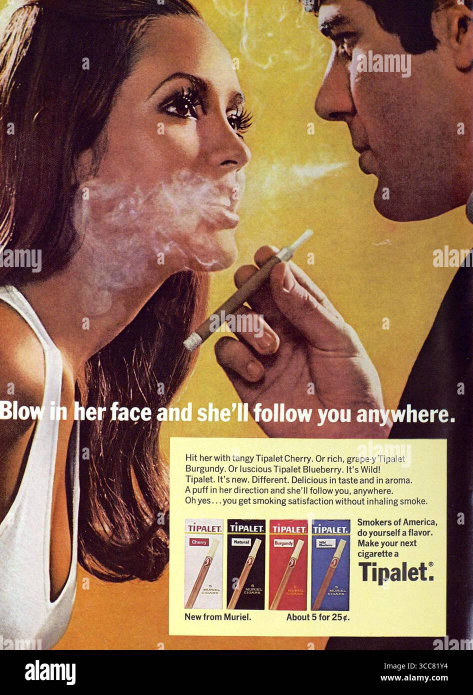 70s cigarette ads 1970 Tipalet cigarette ad,