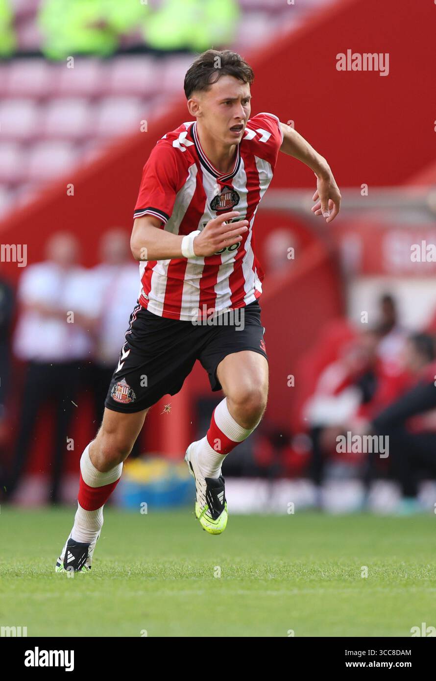 Criss Rigg Sunderland, England, 10th August 2025. Chris Rigg of Sunderland during ...