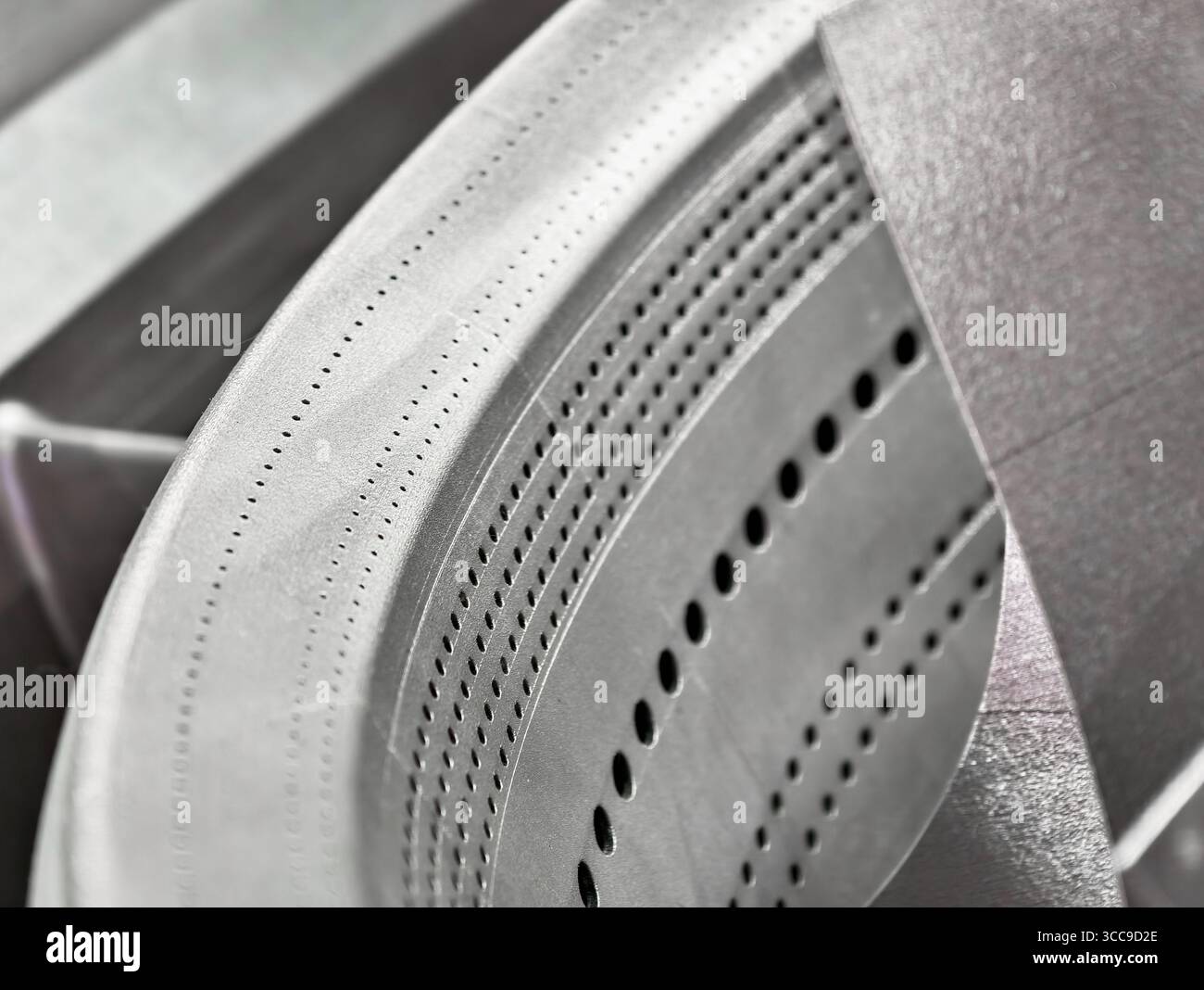 Innovative additive manufacturing techniques produce intricate metal components through 3D printing Stock Photo