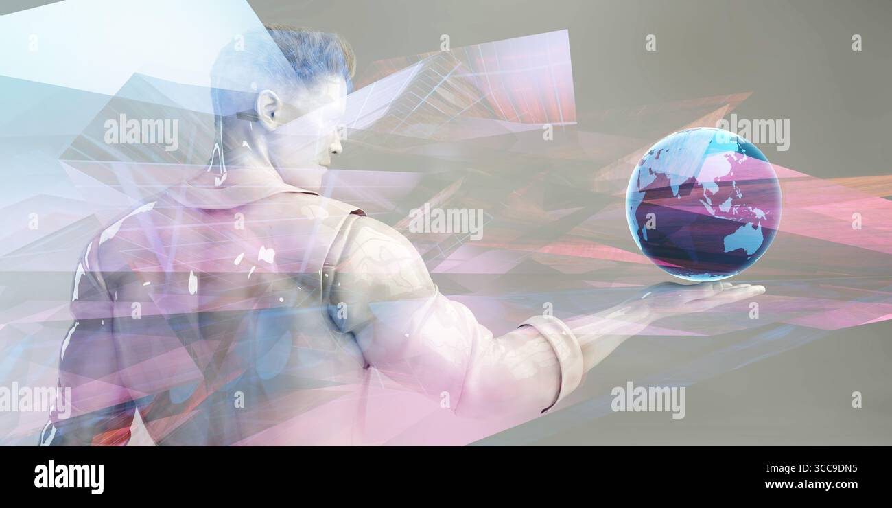 Multimedia Marketing with Cross Platform Technologies Art Stock Photo