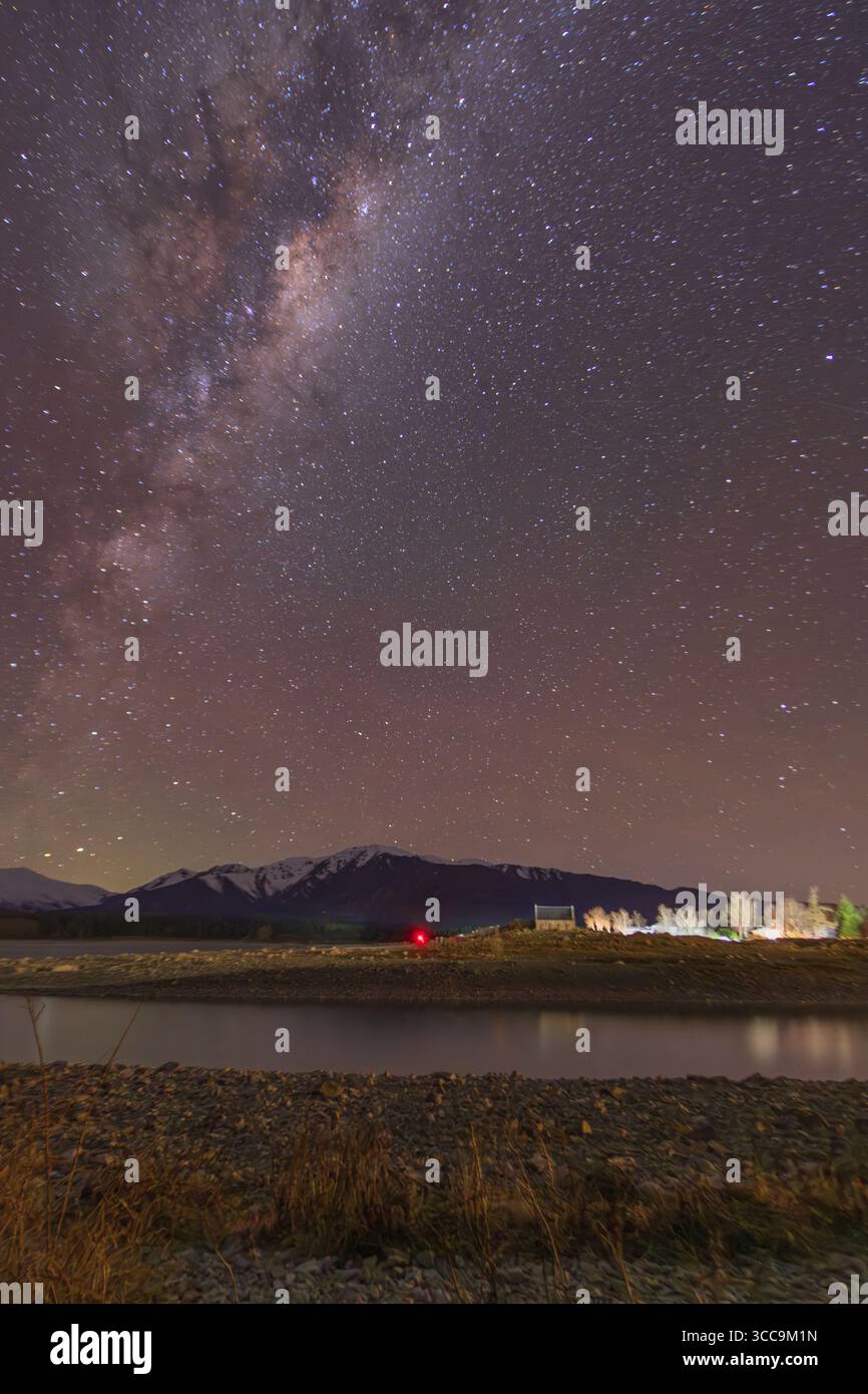 Milky way rising over the Church of the good shepherd - Tekapo New ...