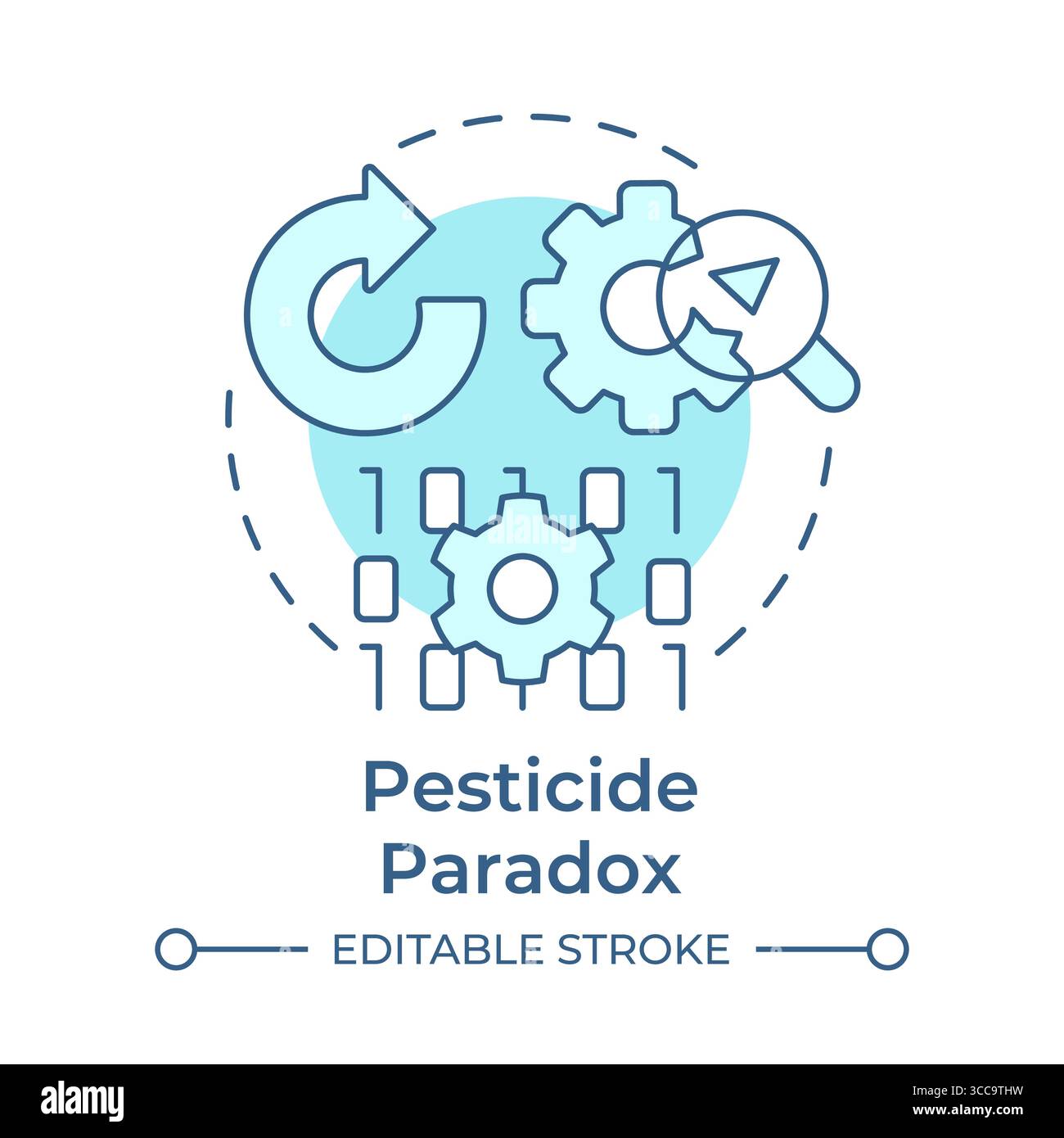 Pesticide paradox soft blue concept icon Stock Vector Image & Art - Alamy