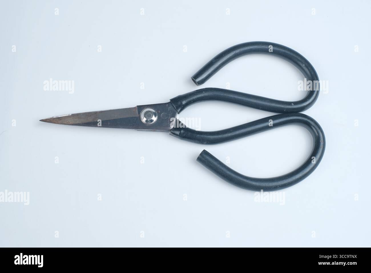 Fabric scissors isolated on white background. Stock Photo
