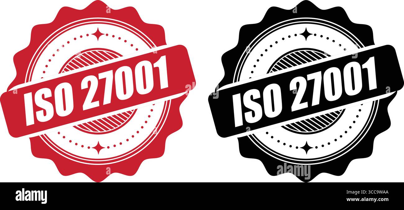ISO 27001 Certification Badge – Vector Seal for Information Security ...