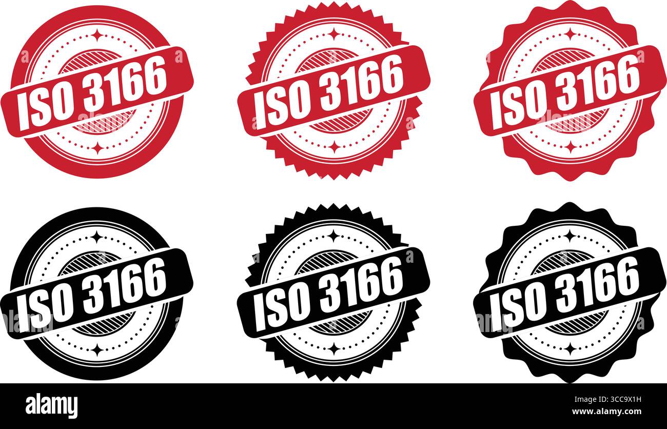 ISO 3166 Certified Stamp– Country Code Standard Label and Stamp Vector ...