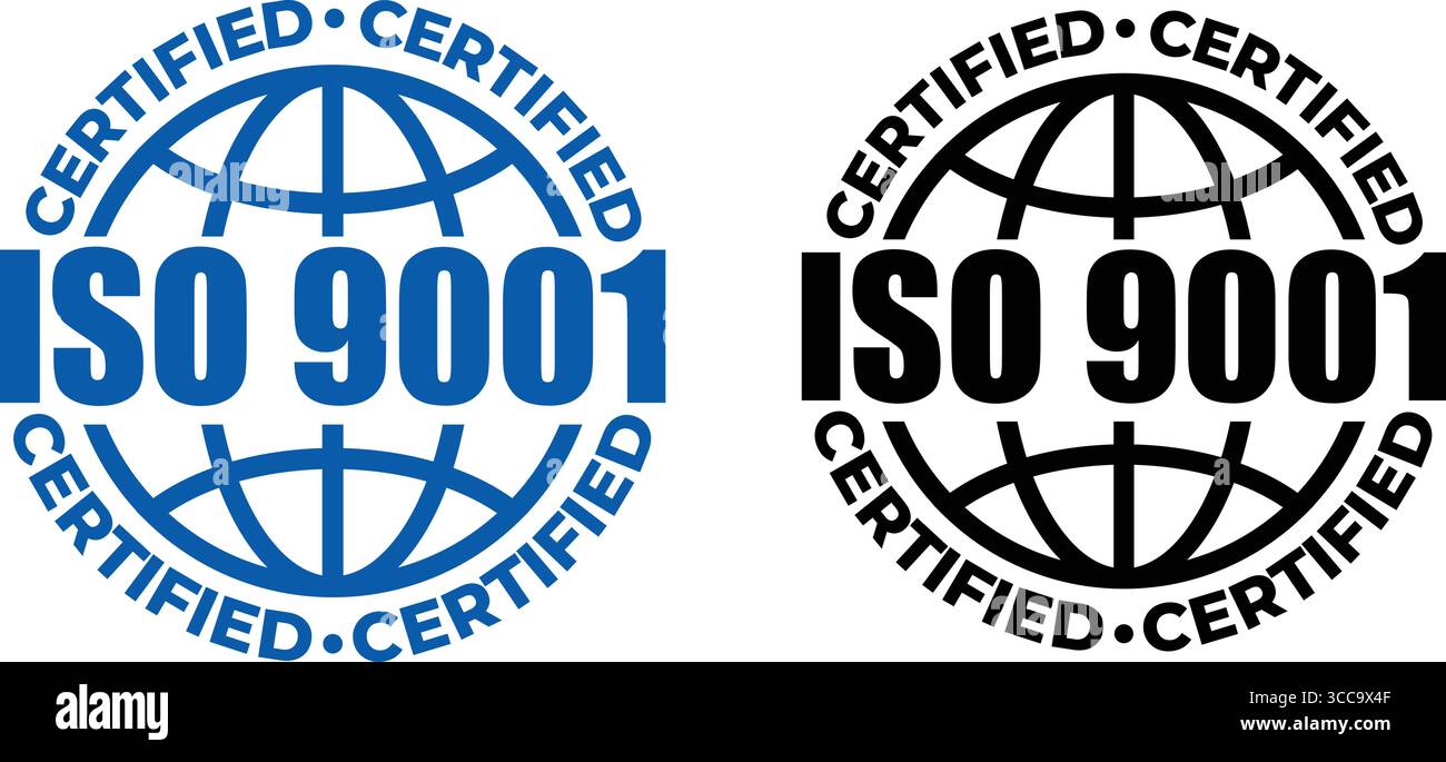 ISO 9001 Certification stamp– Vector Seal and badge for Quality ...