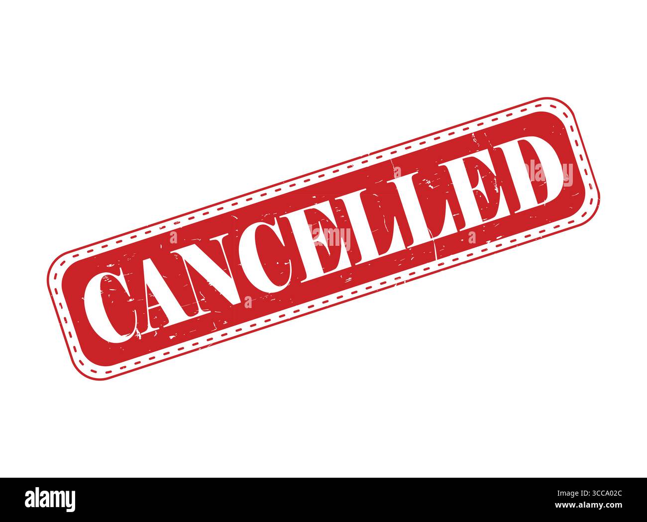 A Cancelled Rubber Stamp Seal on a Bar Stock Vector
