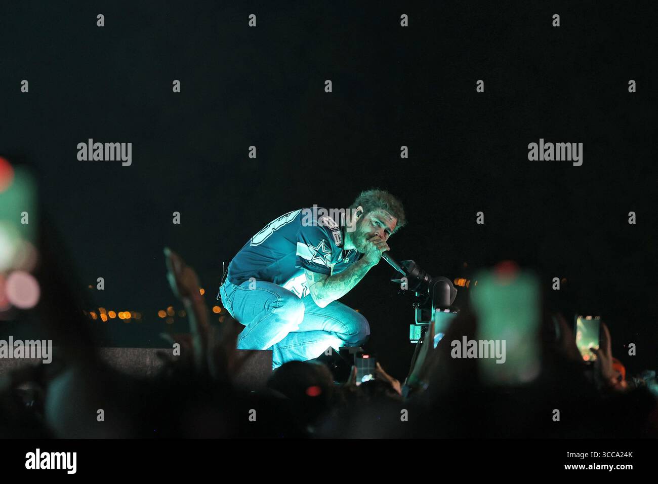 American Rapper Post American rapper Post Malone performs at Sziget Festival 2025 in ...