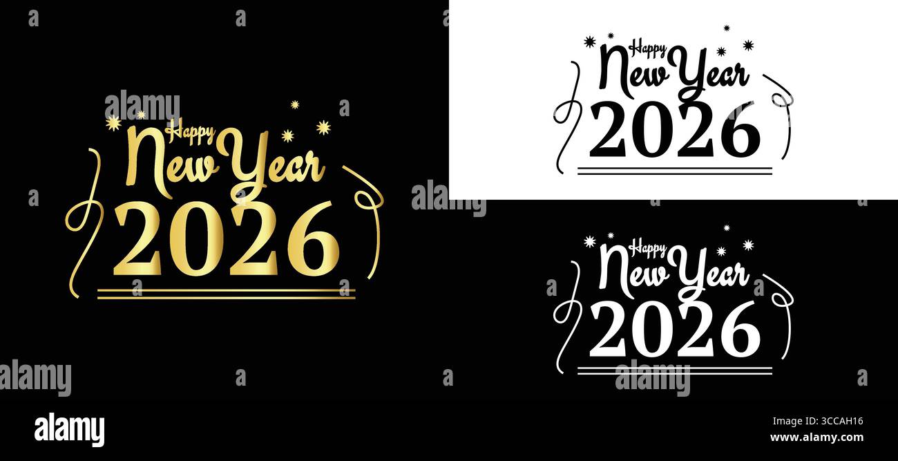 Gold 2026 vector vectors hi-res stock photography and images - Alamy