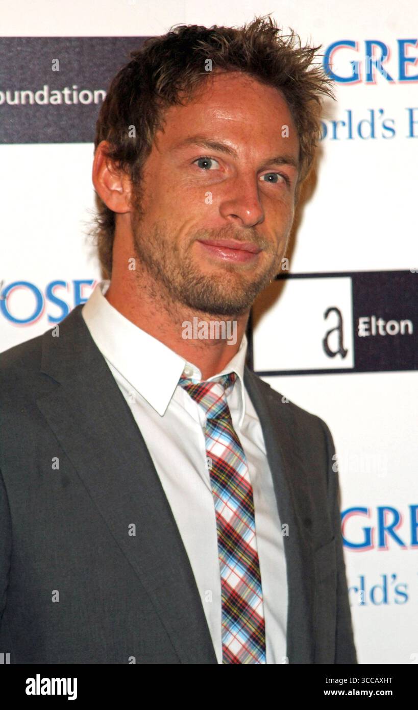 Jensen Button at Grey Goose Character & Cocktails in London - 22 October 2008 Stock Photo