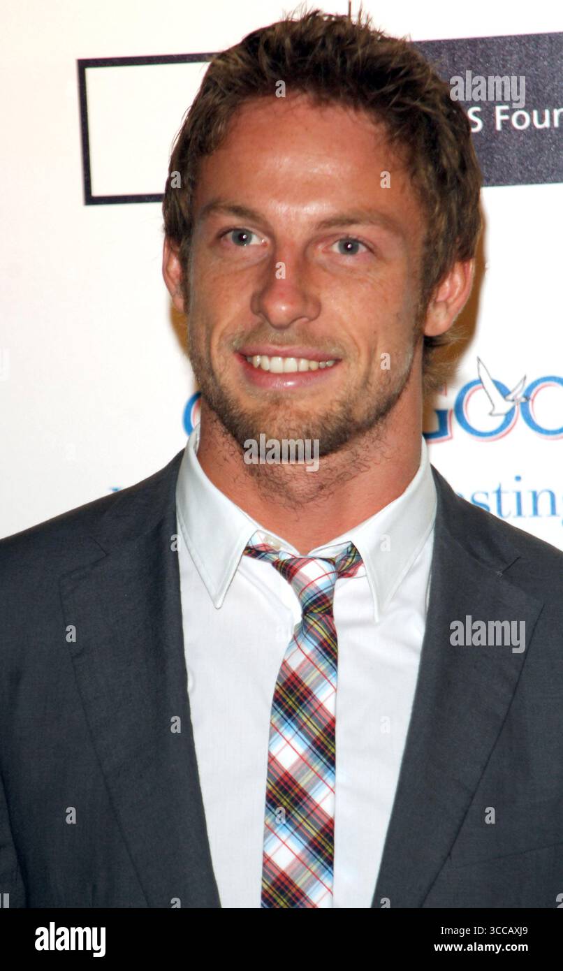 Jensen Button at Grey Goose Character & Cocktails in London - 22 October 2008 Stock Photo
