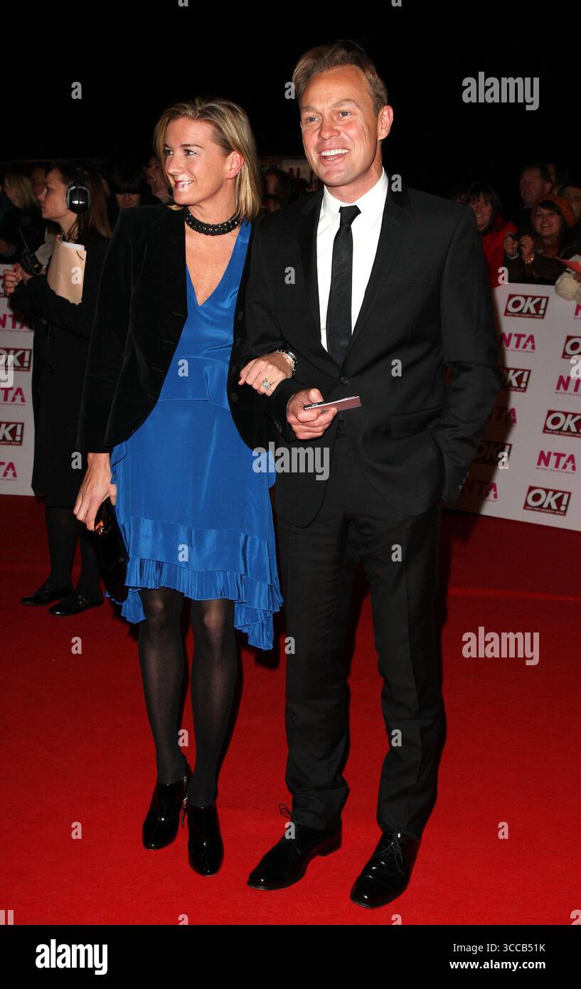 Jason Donovan with his wife Angela Malloch at the National Television Awards 2008 in London - 29 October 2008 Stock Photo