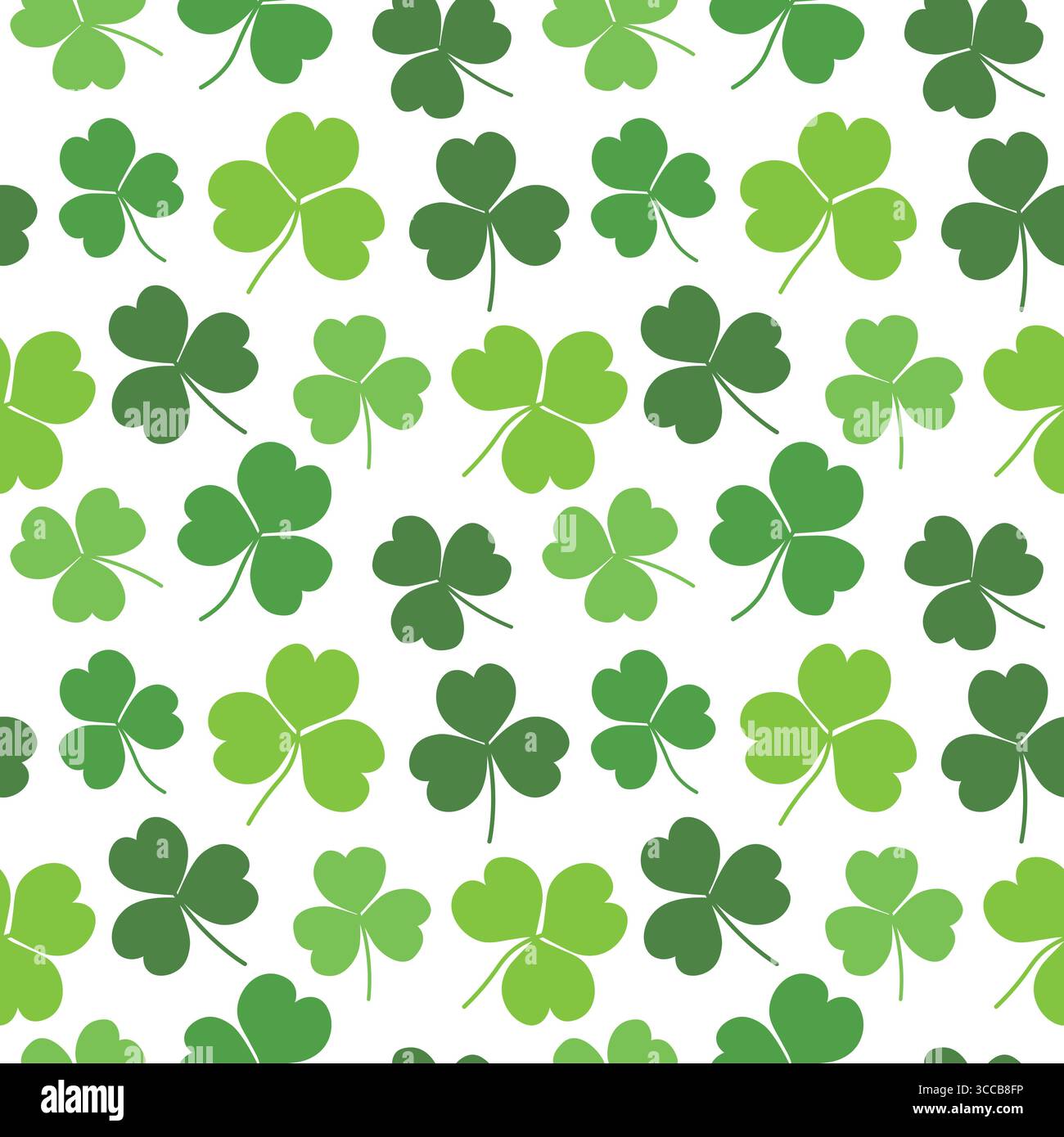 seamless pattern with clover leaves, St Patricks Day background, great ...