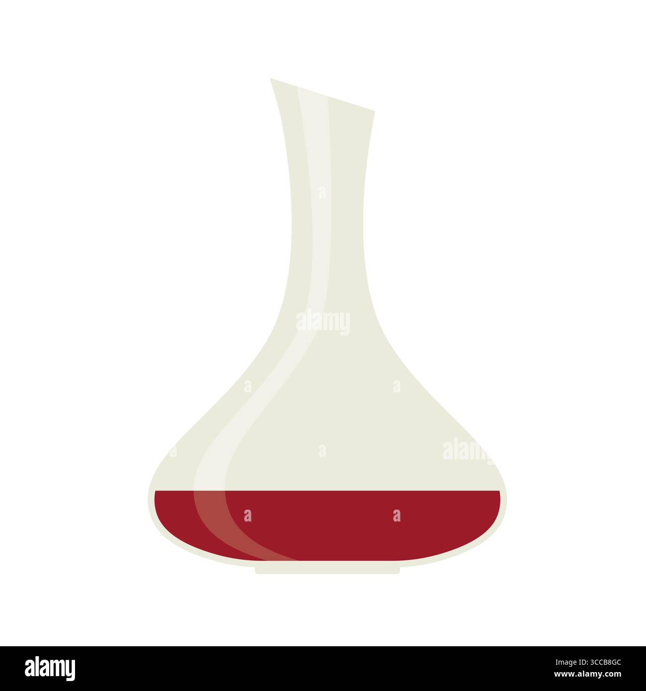 red wine carafe, decanter- vector illustration Stock Vector Image & Art ...