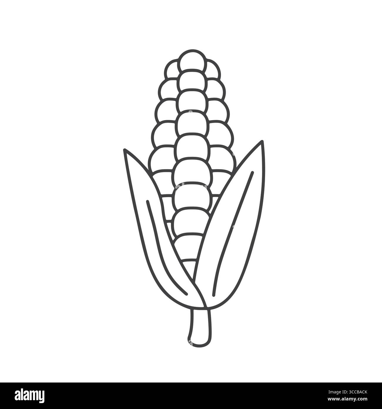 corn cob icon - vector illustration Stock Vector