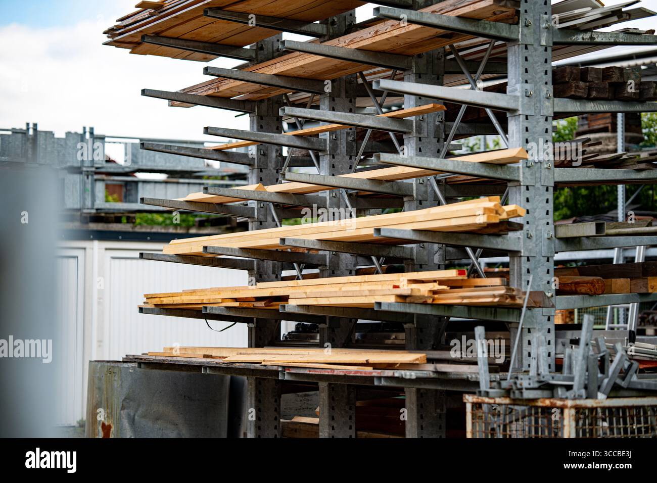 Holding Rackz Industrial Storage Racks Holding Various Sizes Of Wooden Planks ...