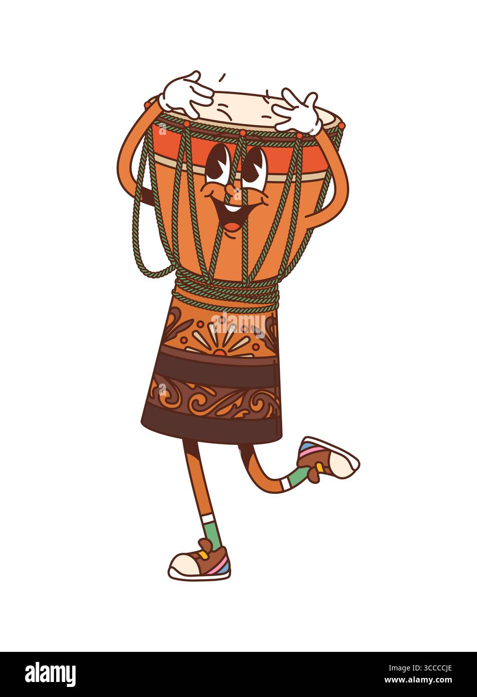 African traditional kid drum Stock Vector Images - Alamy
