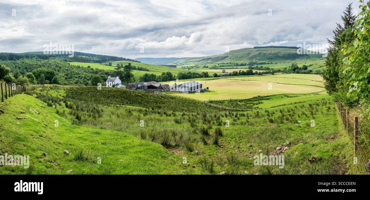 Dumfries and Galloway Countryside Landscape, Scotland. Stock Photo