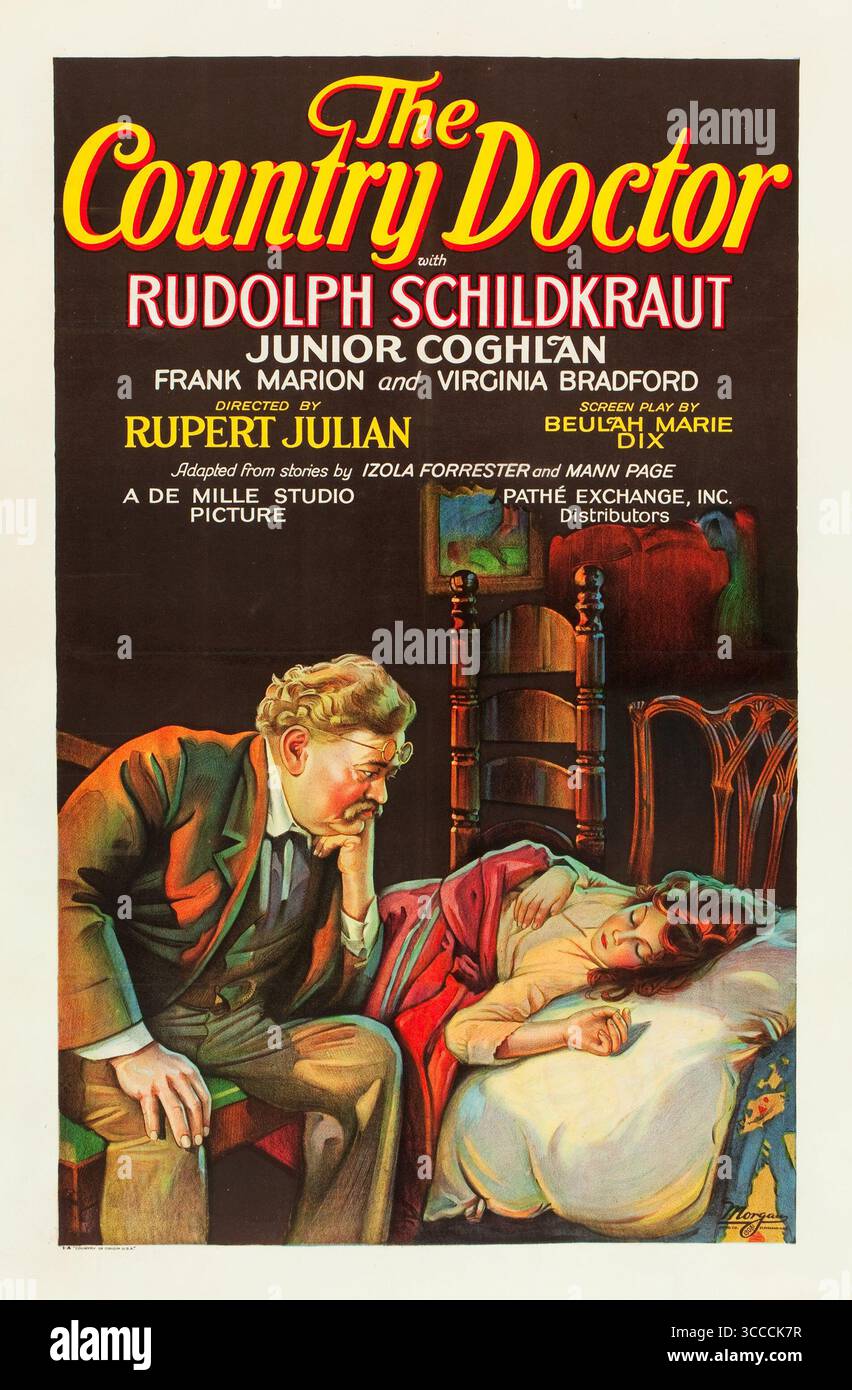 The Country Doctor (Pathé, 1927) film poster, Rudolph Schildkraut Stock ...