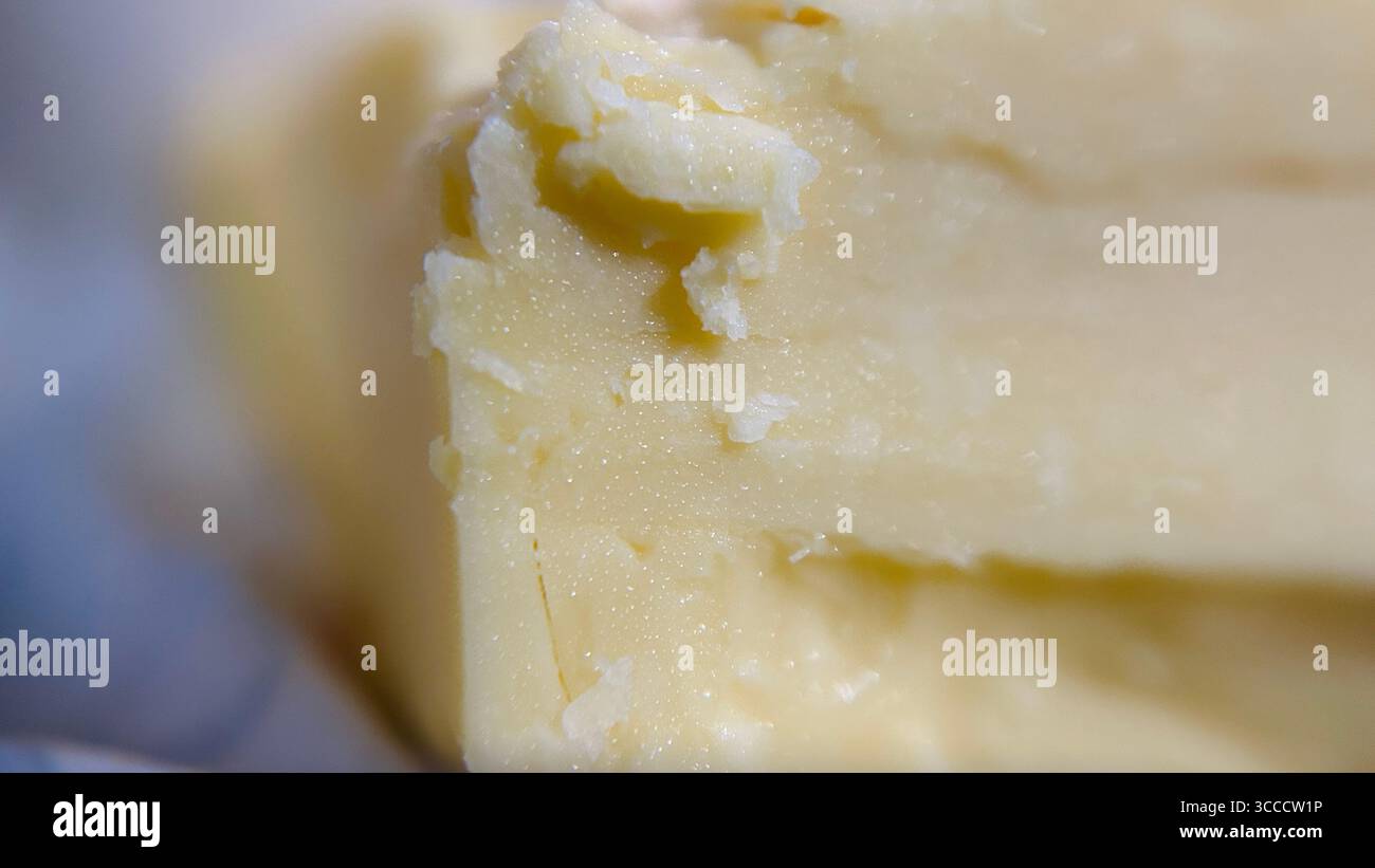 close up texture of butter - Smartphone Captured Stock Image