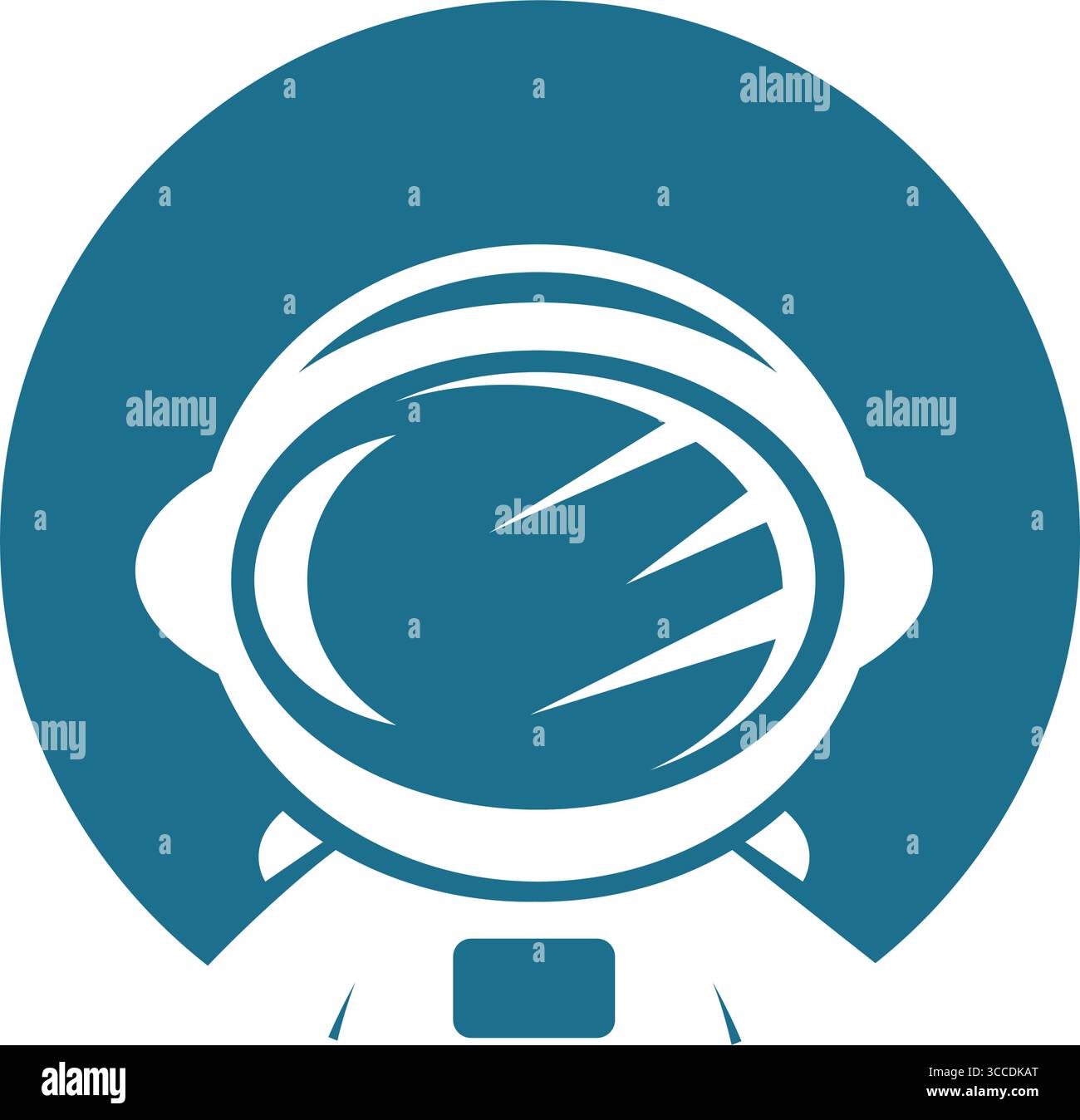 Astronaut logo icon design illustration Stock Vector