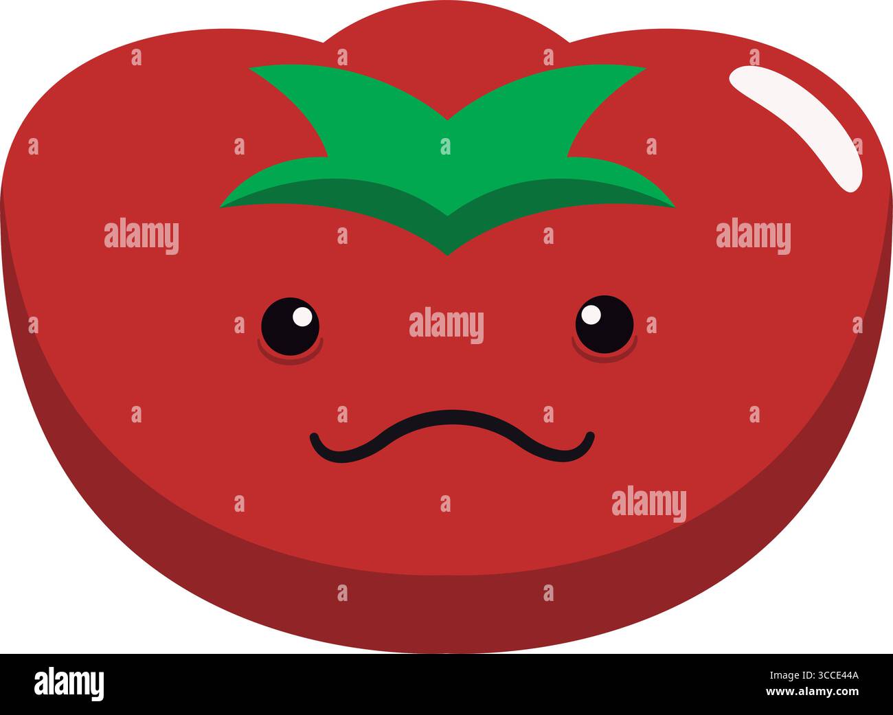 Tomato with face Stock Vector Images - Alamy