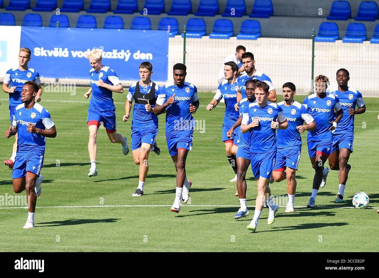 Plzen players training session before the tomorrow's match FC Viktoria ...