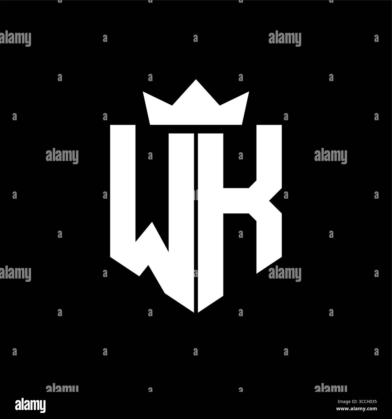 Logo vector image of a shield with a sharp geometric style with a ...